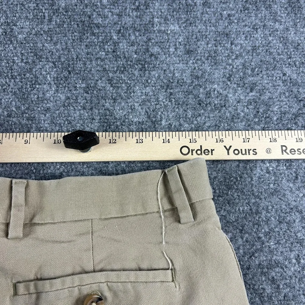 Banana Republic Pants Mens 33x32 Beige Chino Slim Fit Stretch‎ Flat Front Casual